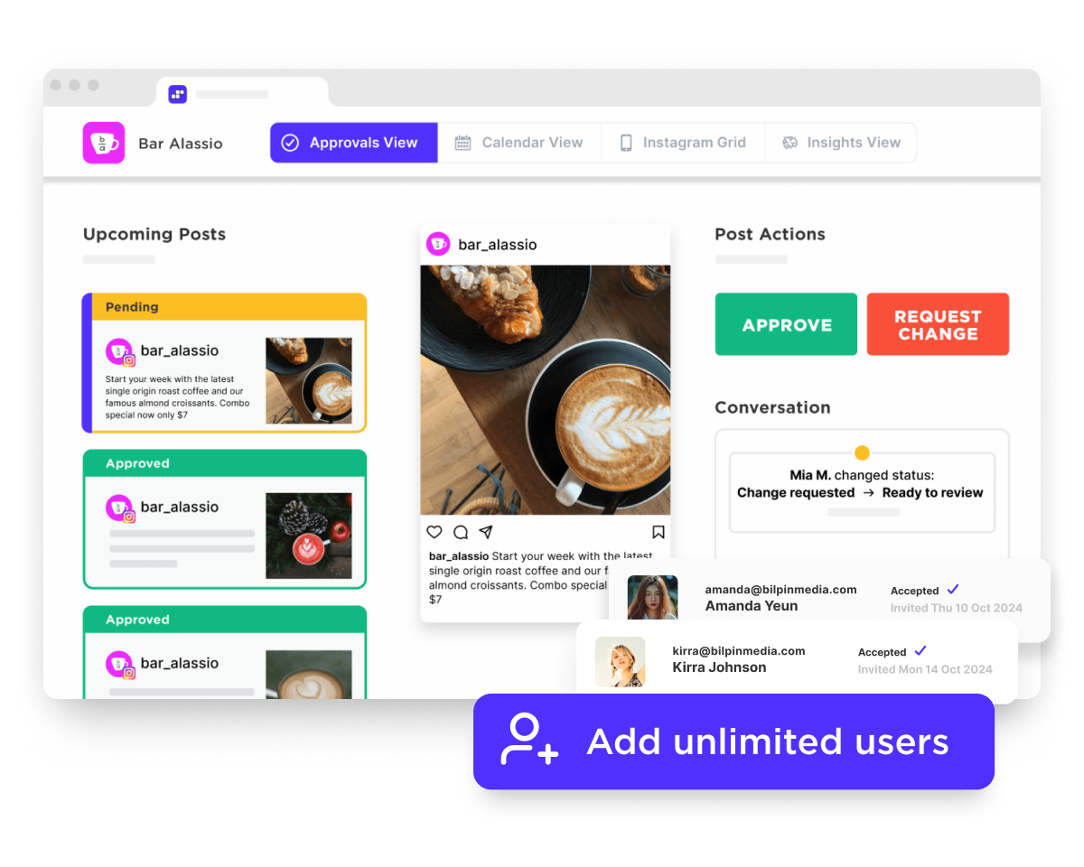 screenshot of Sked Social